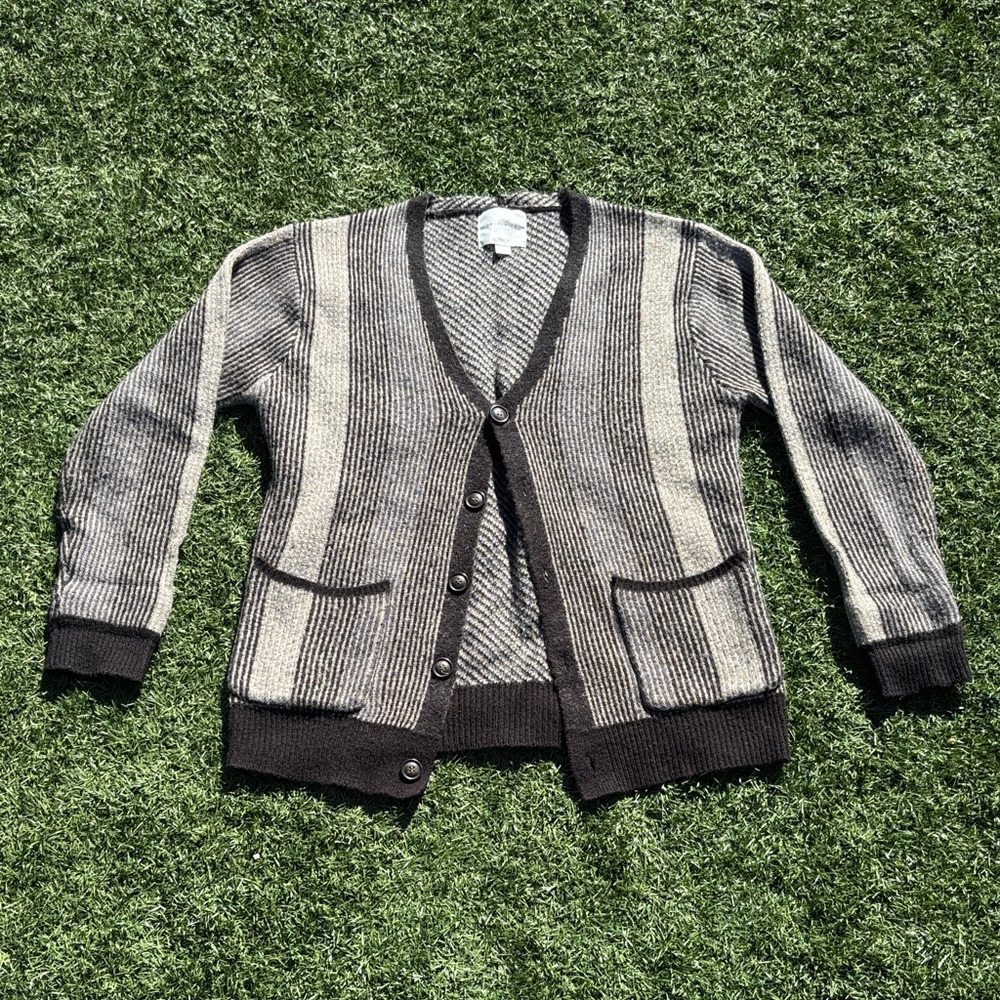 Cotton On Black and Gray Knit Cardigan - Picture 1 of 5